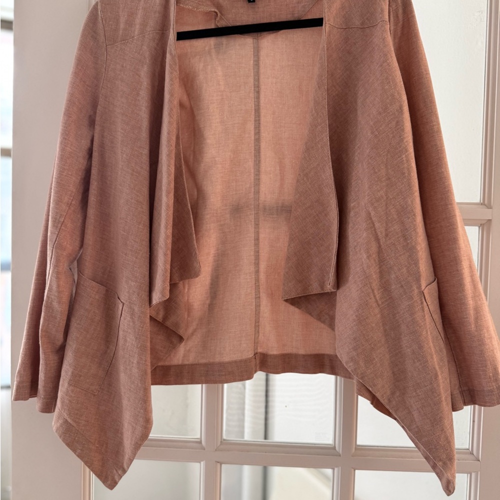 Dusty Pink Open Front Blazer